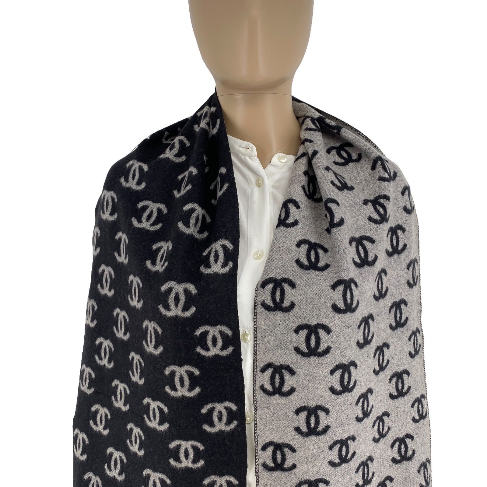 Chanel Cashmere & Silk Blend Scarf - 2