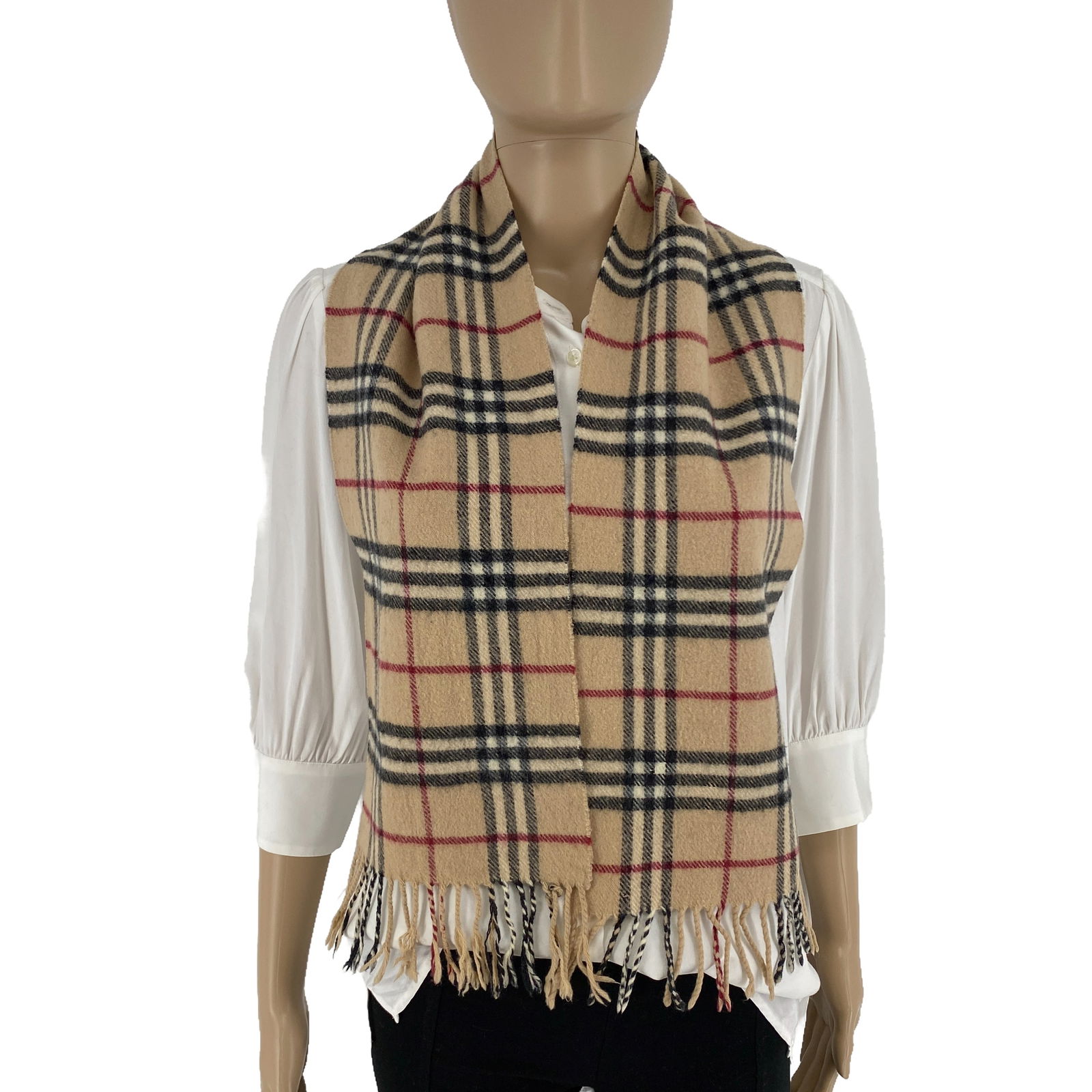 Burberry Children Beige Merino Wool & Cashmere Small Scarf: Title:Burberry Children Beige Merino Wool & Cashmere Small Scarf Brand:Burberry Date/Period:Modern Materials:90% Merino Wool 10% Cashmere Size:One Size Description:Burberry Children Beige Merino Wool