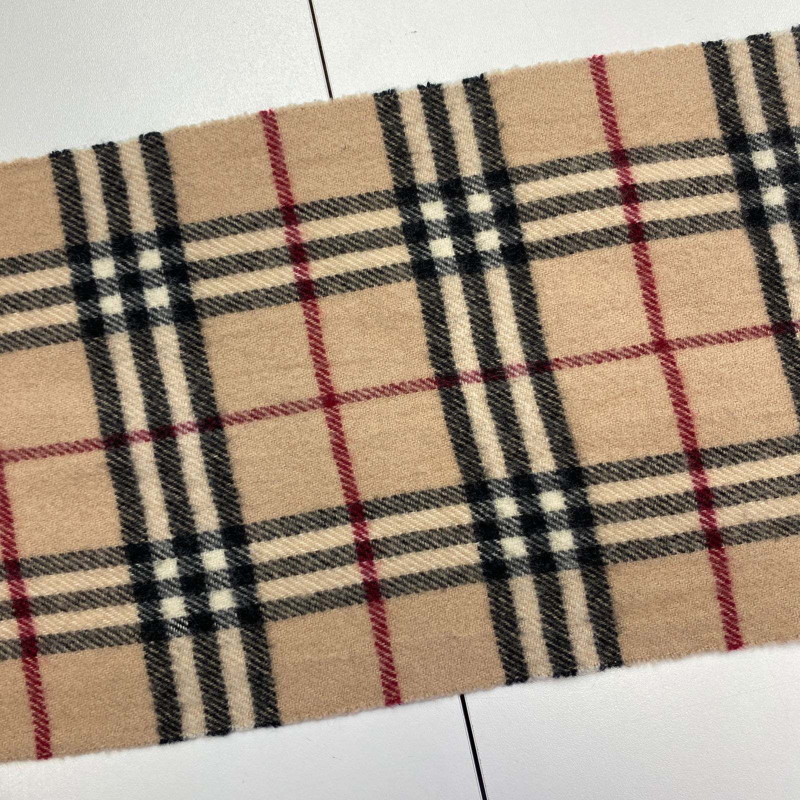 Burberry Children Beige Merino Wool & Cashmere Small Scarf - 4