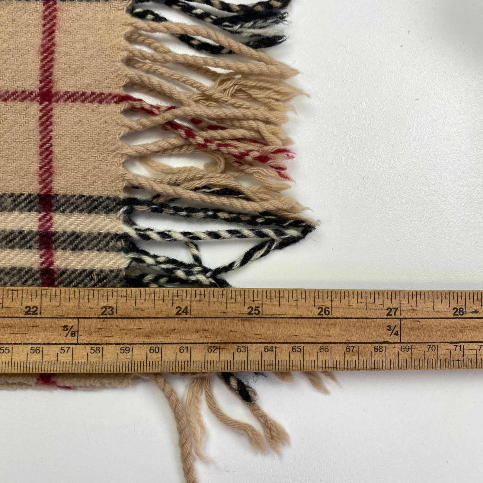 Burberry Children Beige Merino Wool & Cashmere Small Scarf - 9