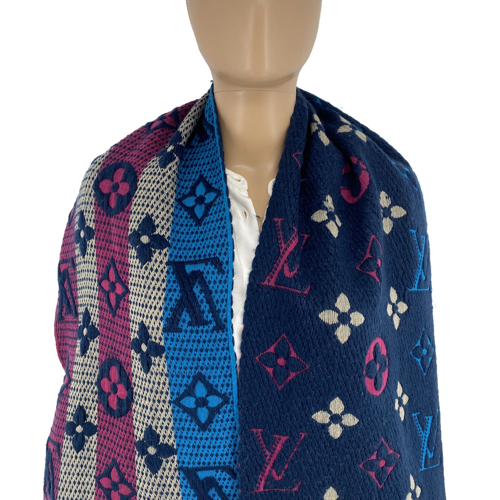 Louis Vuitton Multicolour Thick Wool & Silk Scarf - 2