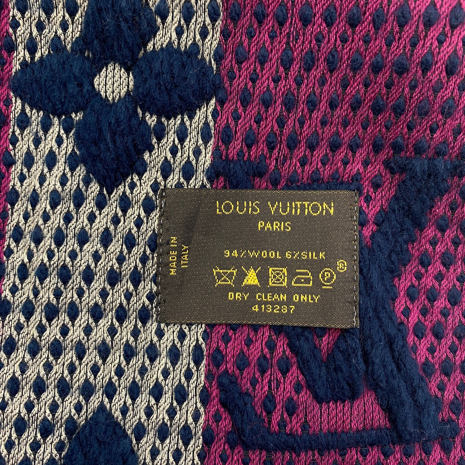 Louis Vuitton Multicolour Thick Wool & Silk Scarf - 6