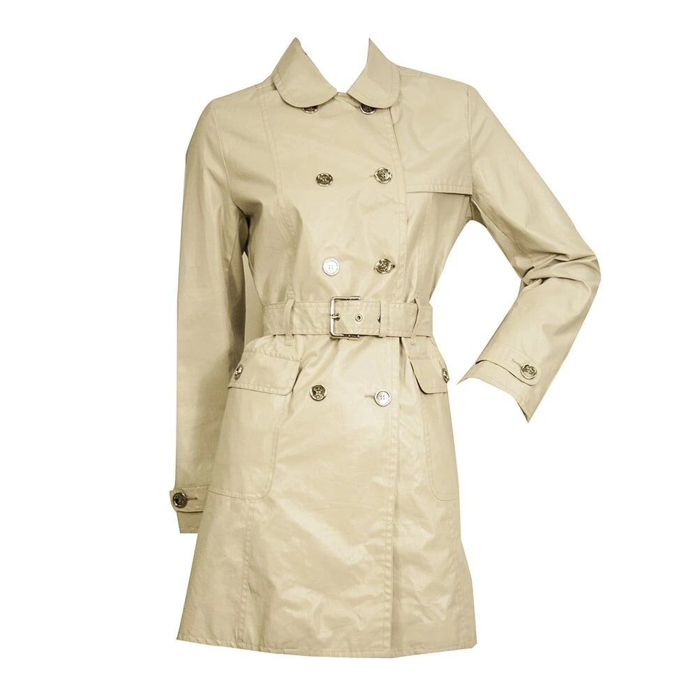 Burberry Ice Gray Lightweight Raincoat Trench Jacket Coat sz XS 158cm 14yrs girl - 12