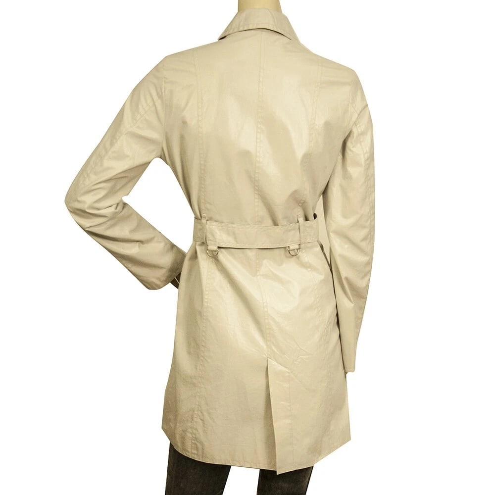 Burberry Ice Gray Lightweight Raincoat Trench Jacket Coat sz XS 158cm 14yrs girl - 2