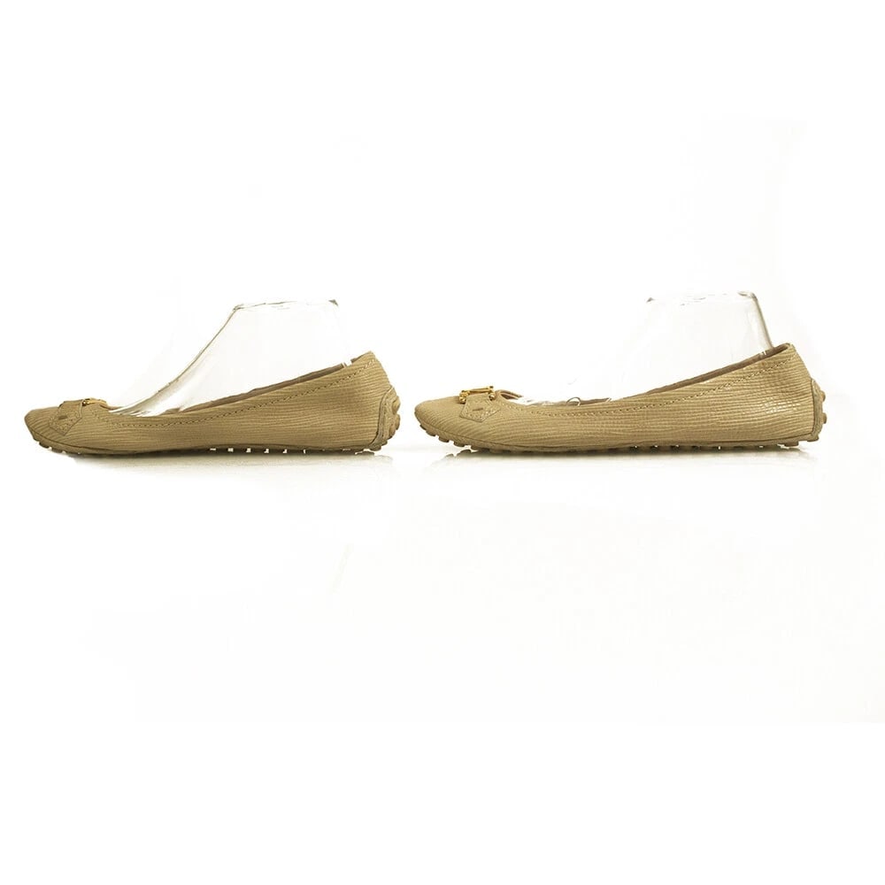 Louis Vuitton Beige epi leather Oxford ballerina ballet flats LV monogram 39,5 - 3