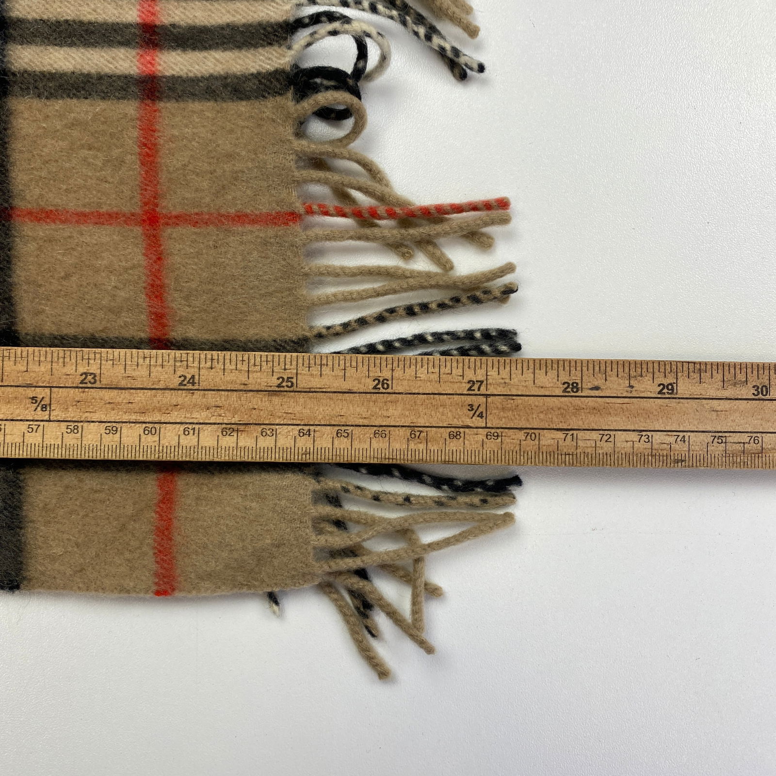Burberry Light Brown 100% Cashmere Scarf - 12
