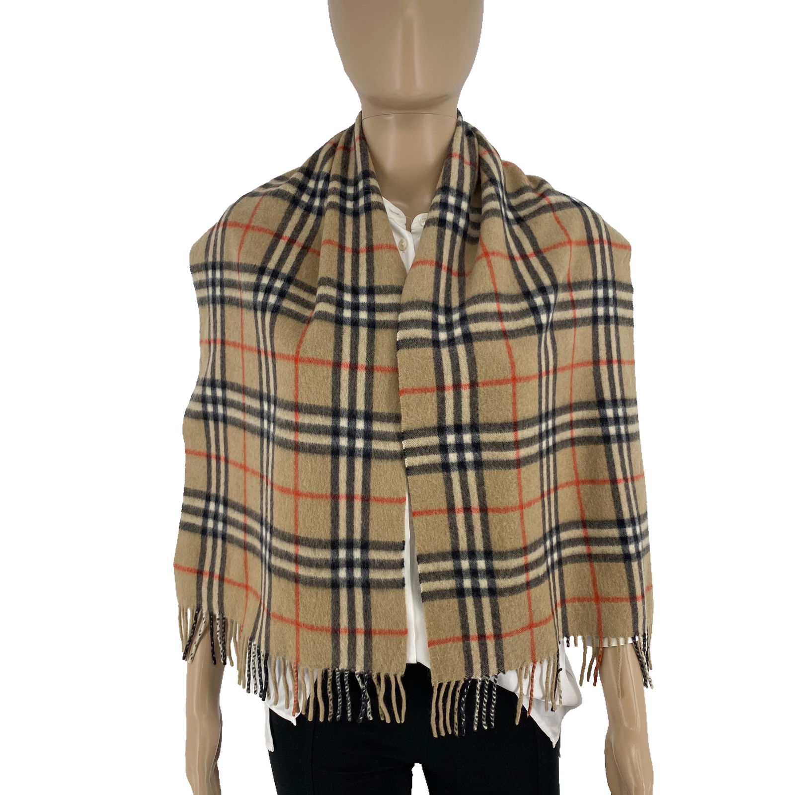 Burberry Light Brown 100% Cashmere Scarf: Title:Burberry Light Brown 100% Cashmere Scarf Brand:Burberry Date/Period:Vintage Materials:100% Cashmere Size:One Size Description:Burberry Light Brown 100% Cashmere Scarf Reserve: $80.00 Shipping: