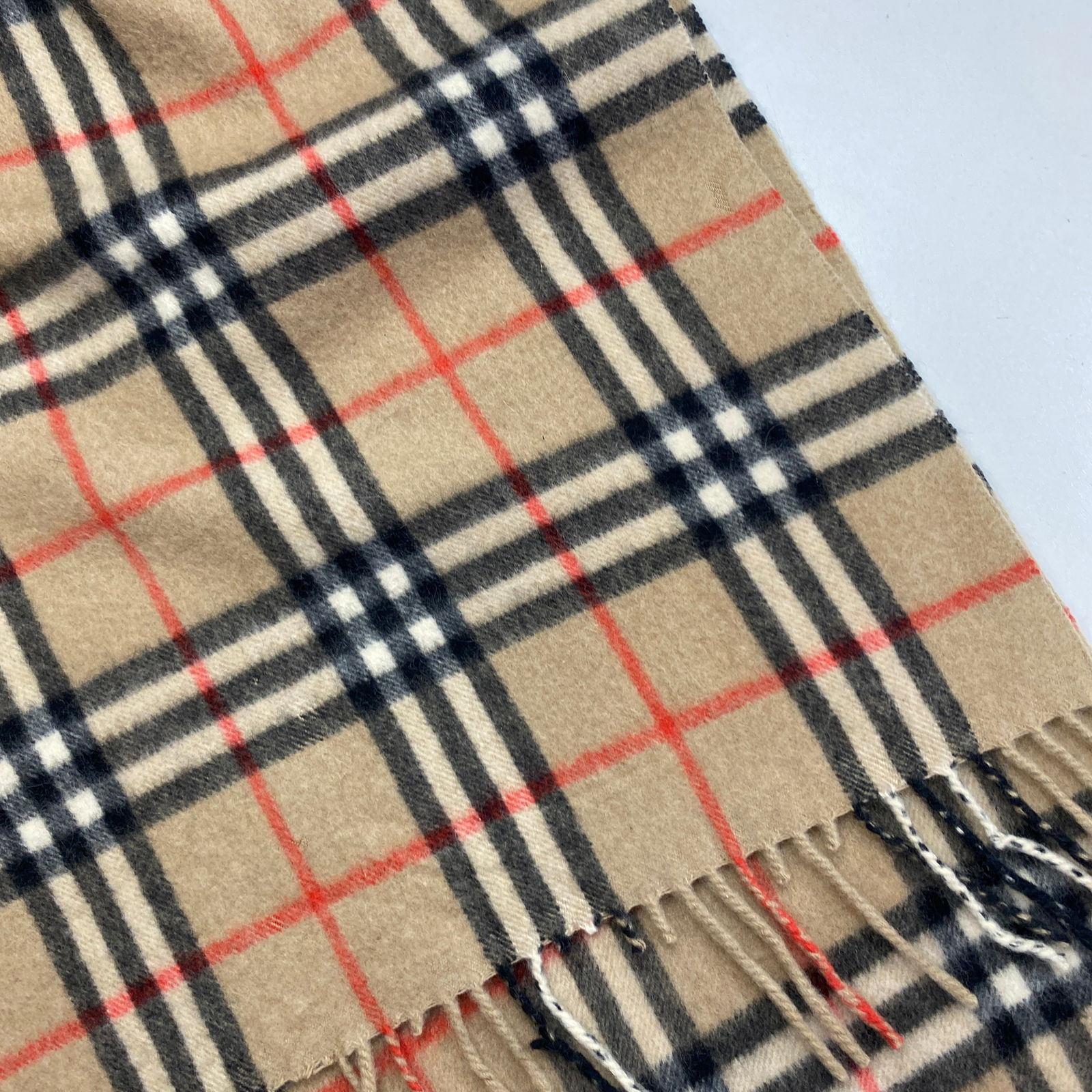 Burberry Light Brown 100% Cashmere Scarf - 5