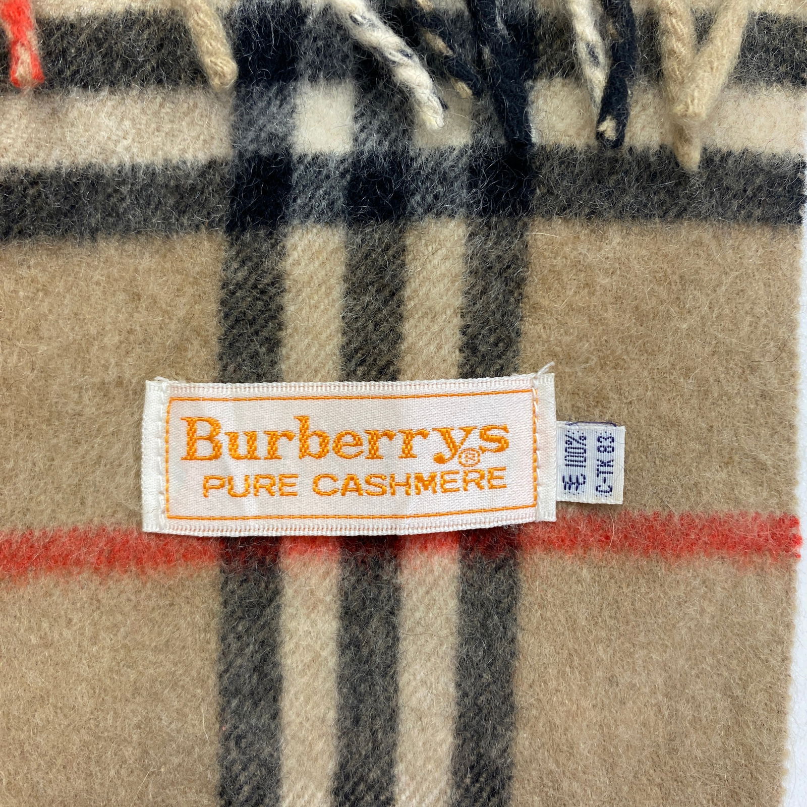 Burberry Light Brown 100% Cashmere Scarf - 6