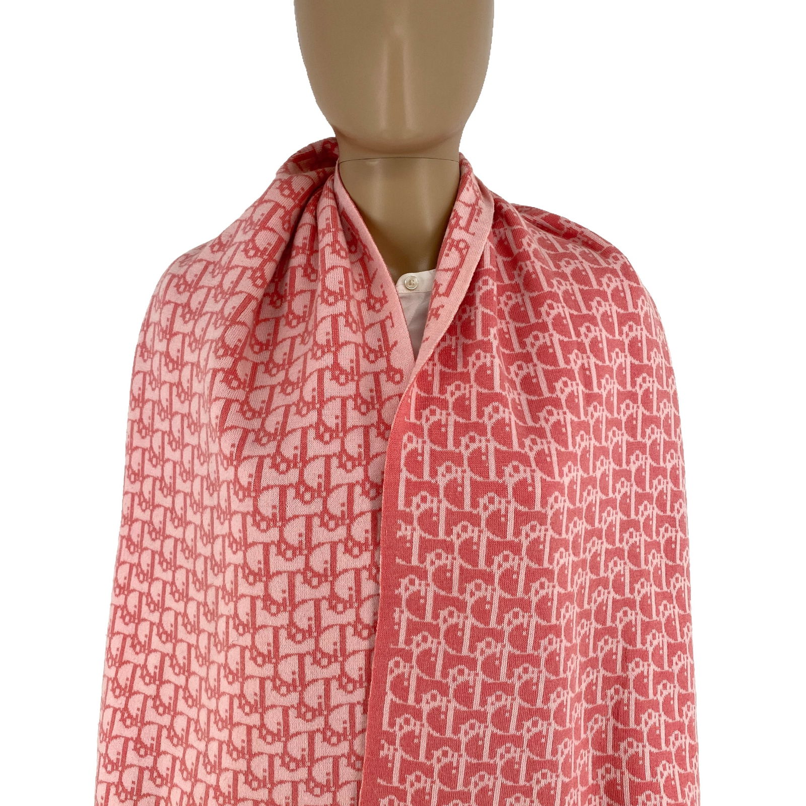 Christian Dior Paris Pink Large Scarf - 2