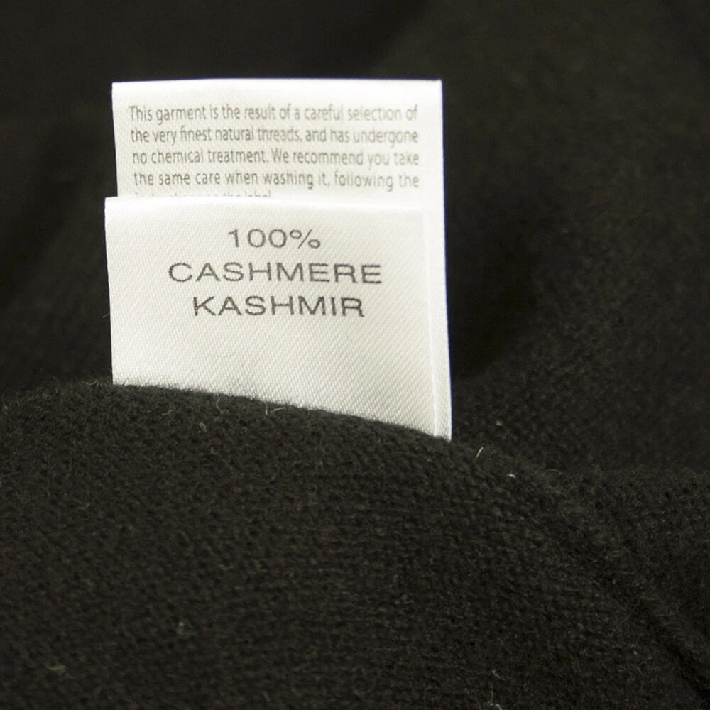 Purotatto Black Cashmere Round Neckline Sleeveless Vest Top Size M - 5