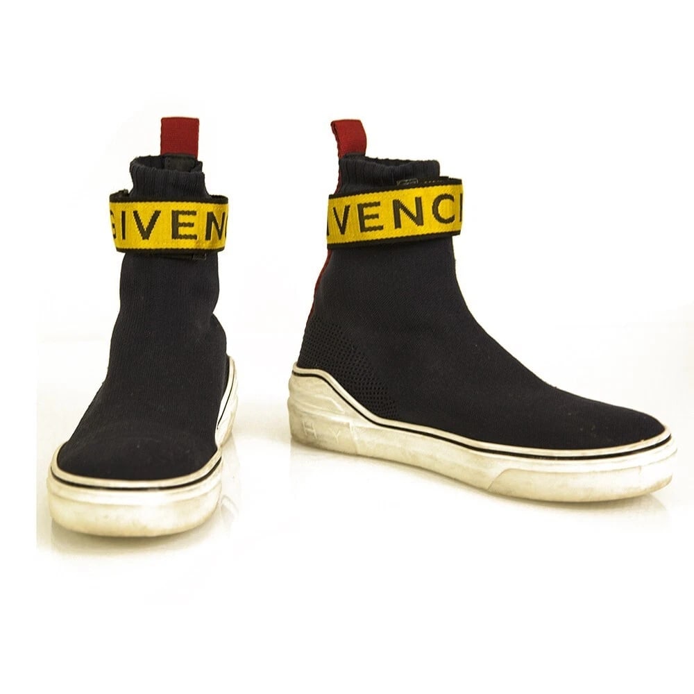 Givenchy Paris George V Sock Blue Yellow Signature Sneakers retailed at 650$ (1 of 7)