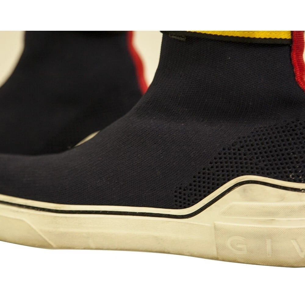 Givenchy Paris George V Sock Blue Yellow Signature Sneakers retailed at 650$ - 7