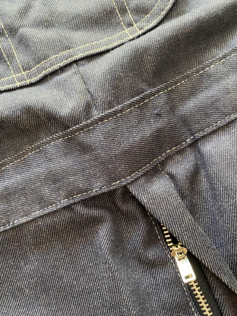 Vintage 1970s Childs Blue Denim Overalls Sz 7 8 - 5