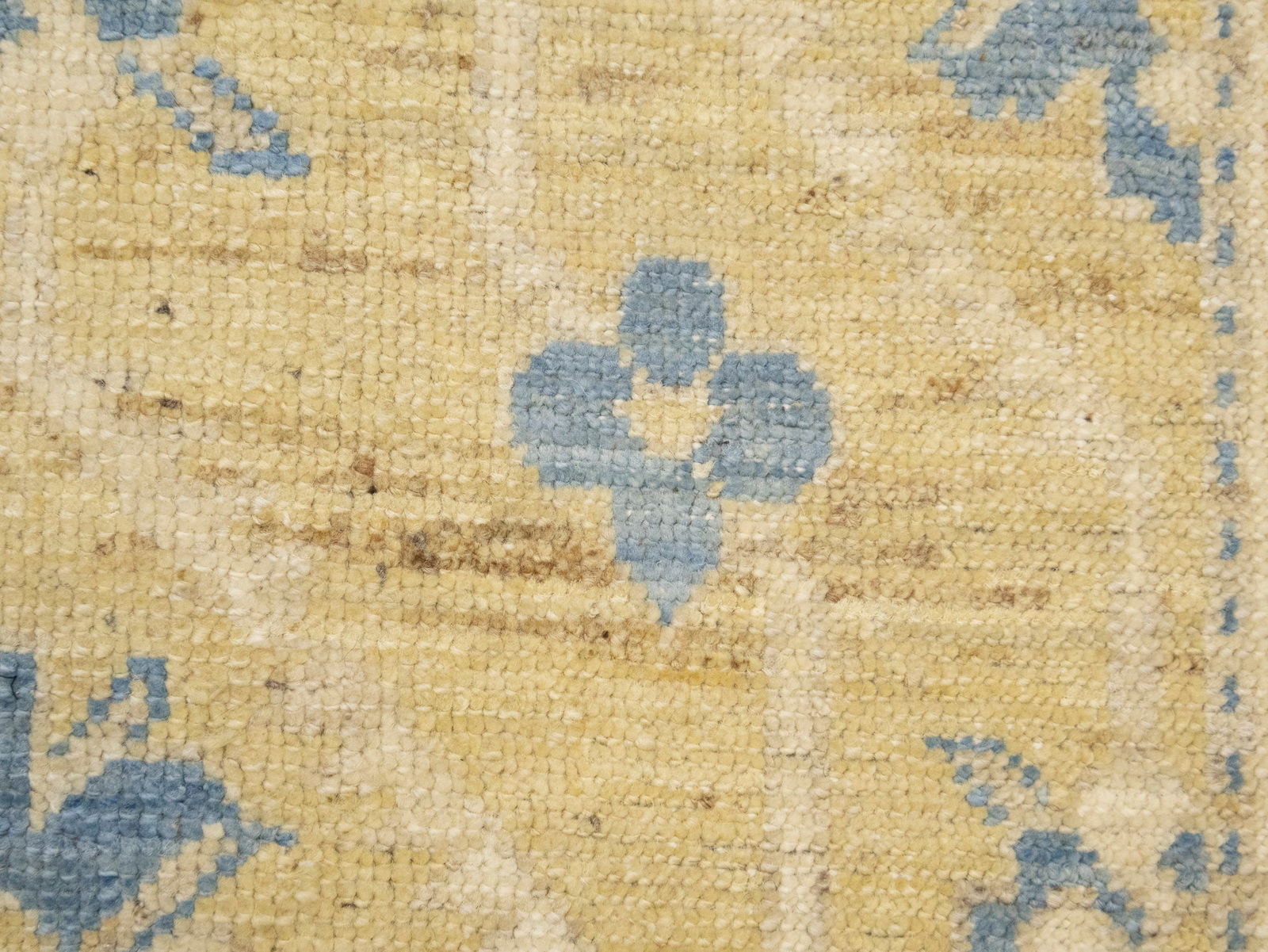 Beige Floral Khotan 3X12 Oushak Oriental Runner Rug - 12