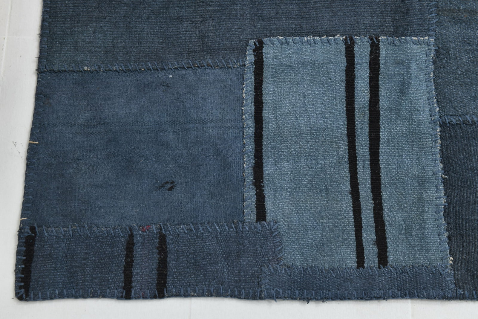 7'10'' x 11'1'' Turkish Hemp Patchwork Rug - 52434 - 15