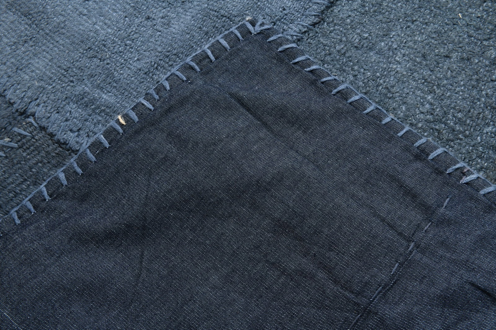 7'10'' x 11'1'' Turkish Hemp Patchwork Rug - 52434 - 18