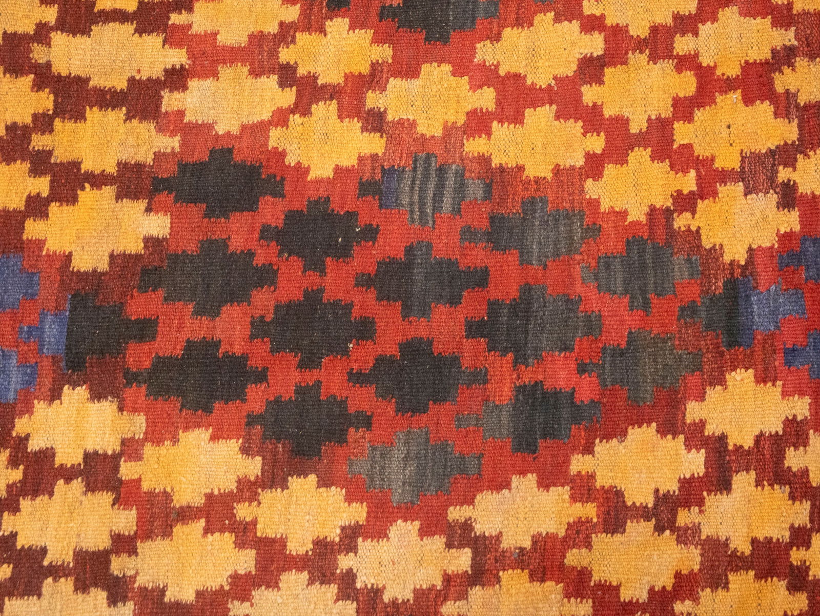 Multicolored Geometric Tribal 6'6X9'9 Kilim Afghan Oriental Rug - 7