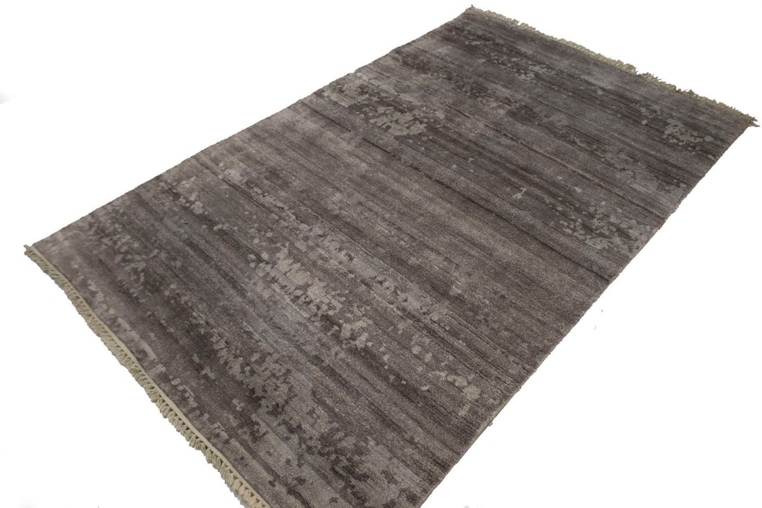 Warm Stone Abstract 5X8 Modern Oriental Rug - 5