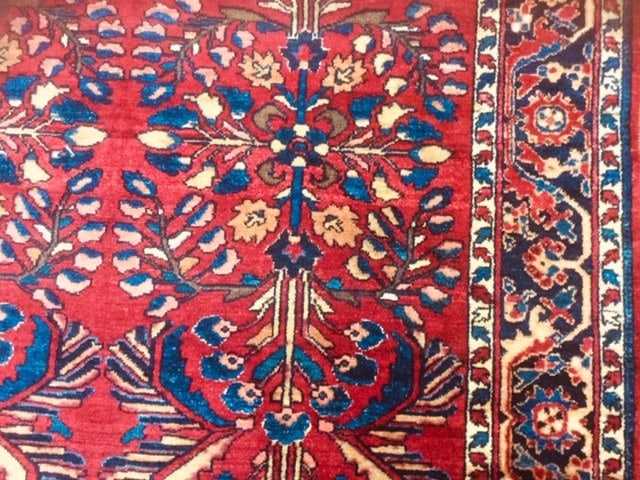 1920 Persian Lilihan Rug,, excellent, 5'.2" x 6'.2" - 8