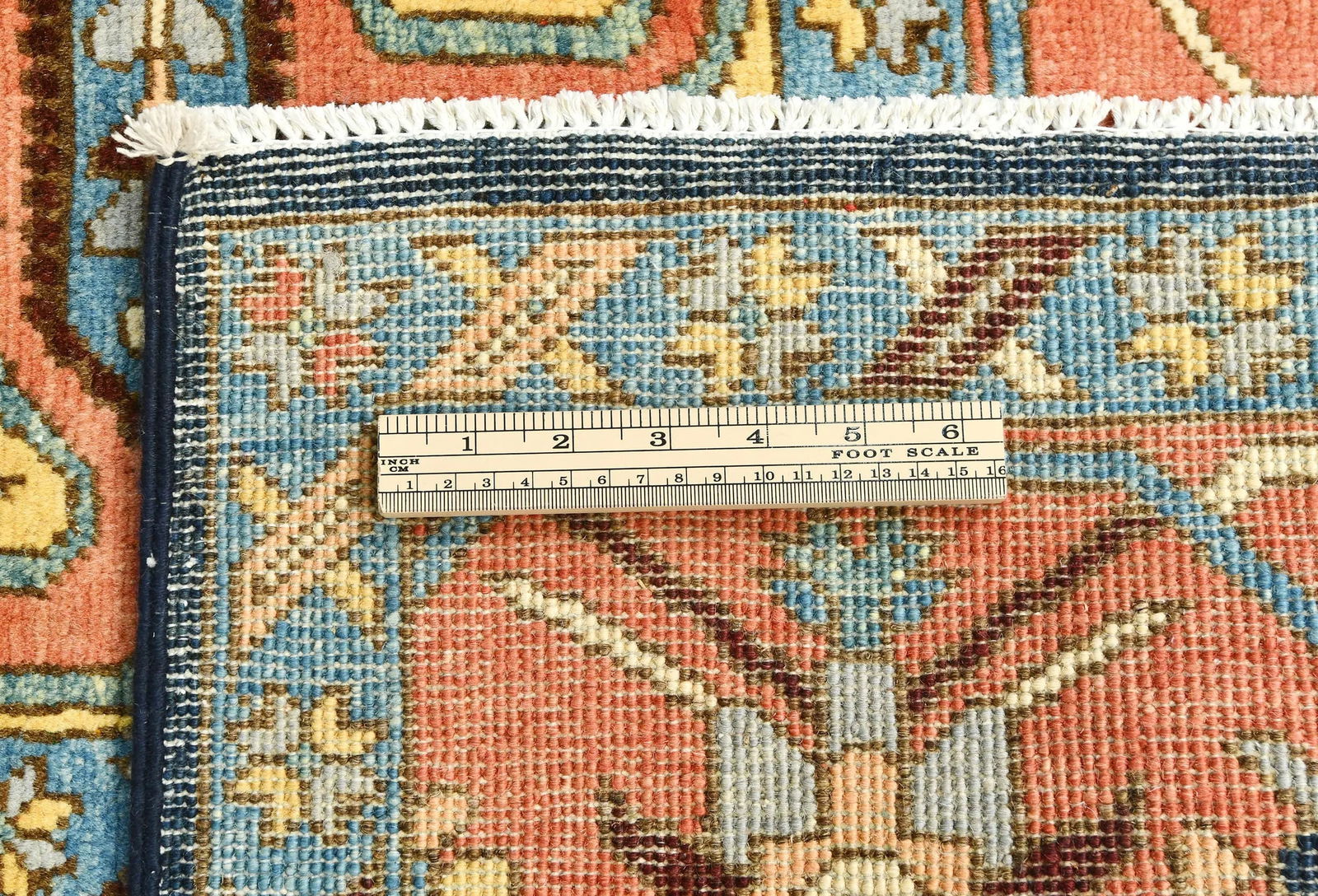 Navy Geometric 8X10 Heriz Serapi Oriental Rug - 11