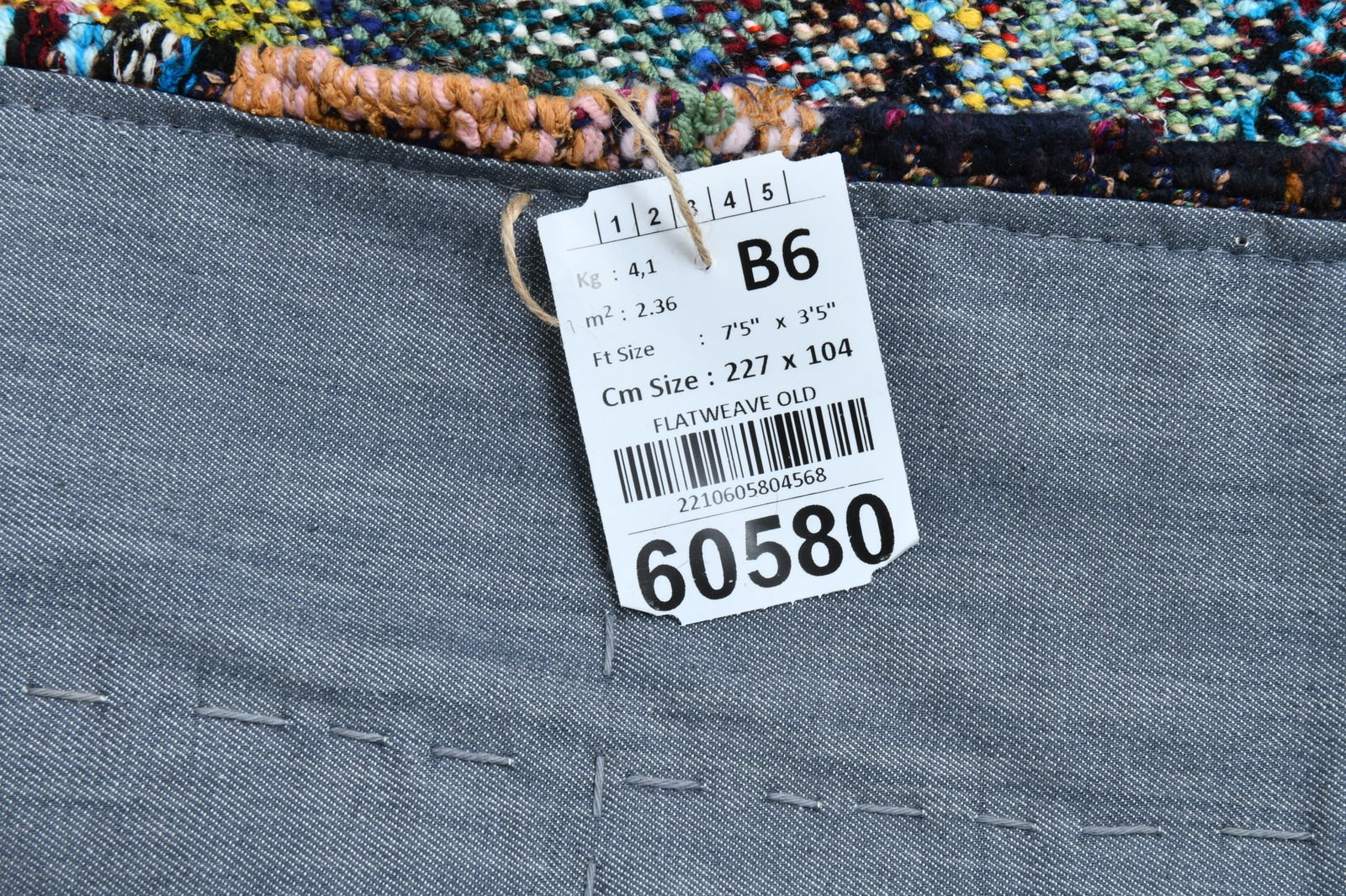 3'4'' x 7'5'' Turkish Flatweave Kilim Rug - 60580 - 20