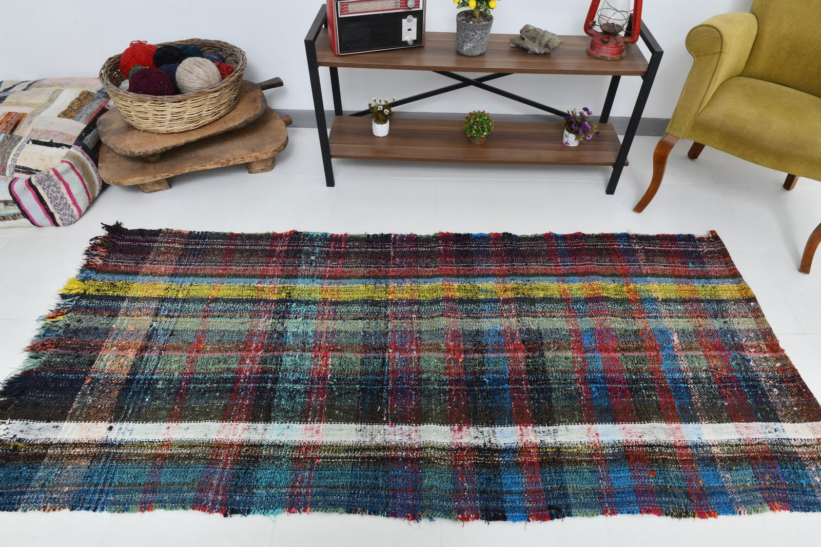 3'4'' x 7'5'' Turkish Flatweave Kilim Rug - 60580 - 6