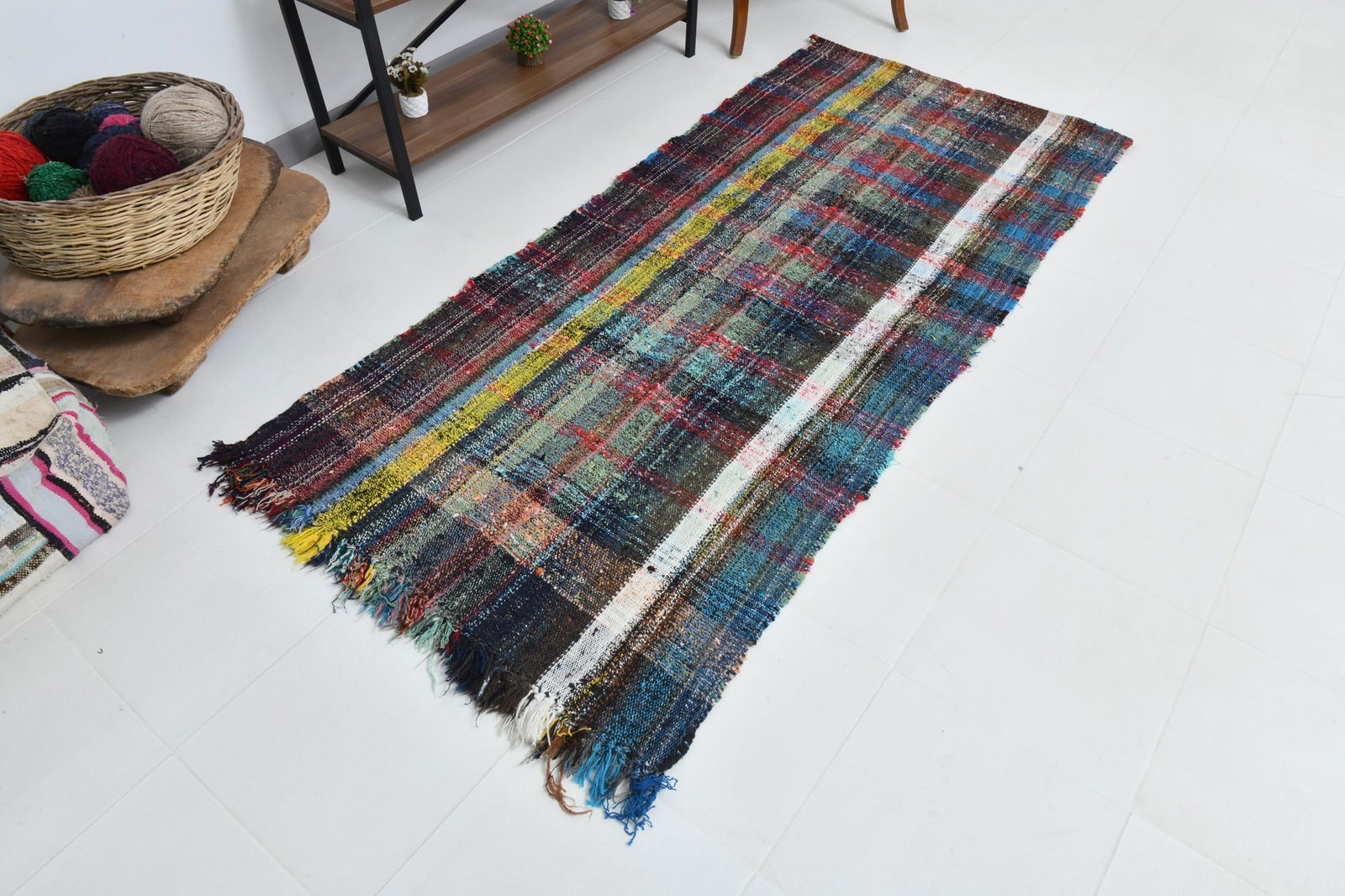 3'4'' x 7'5'' Turkish Flatweave Kilim Rug - 60580 - 7