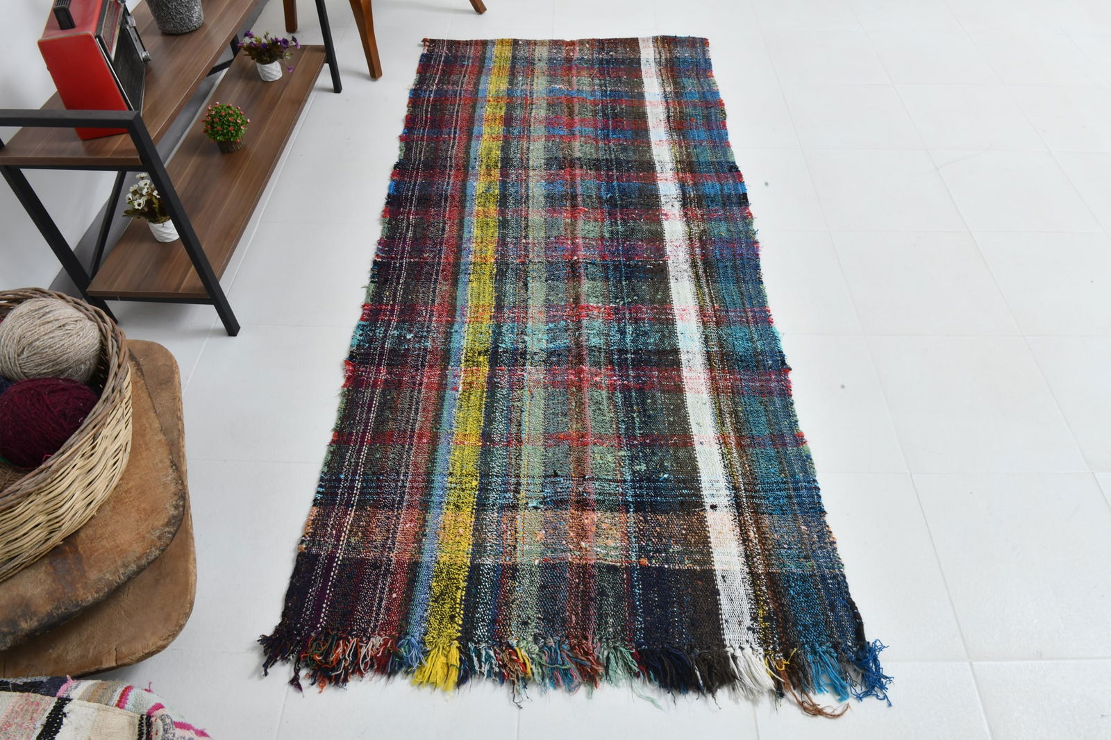 3'4'' x 7'5'' Turkish Flatweave Kilim Rug - 60580 - 8