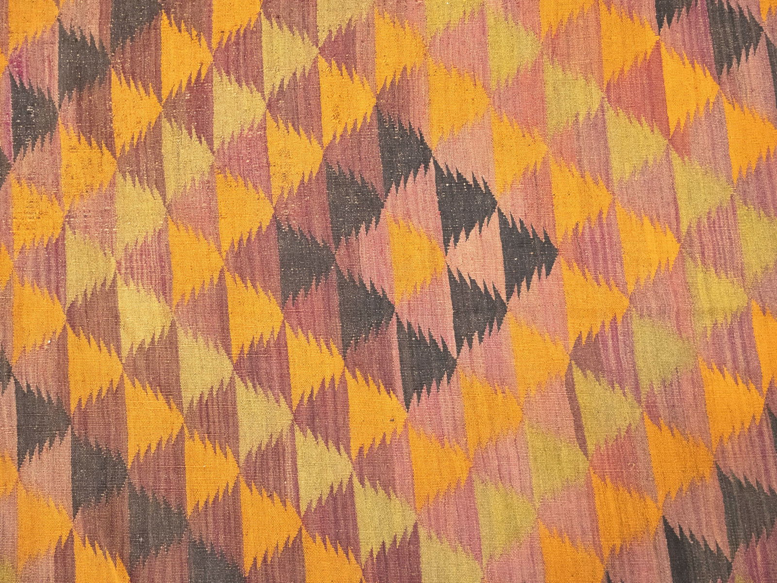 Multicolored Geometric Reversible 10X15 Kilim Oriental Rug - 10