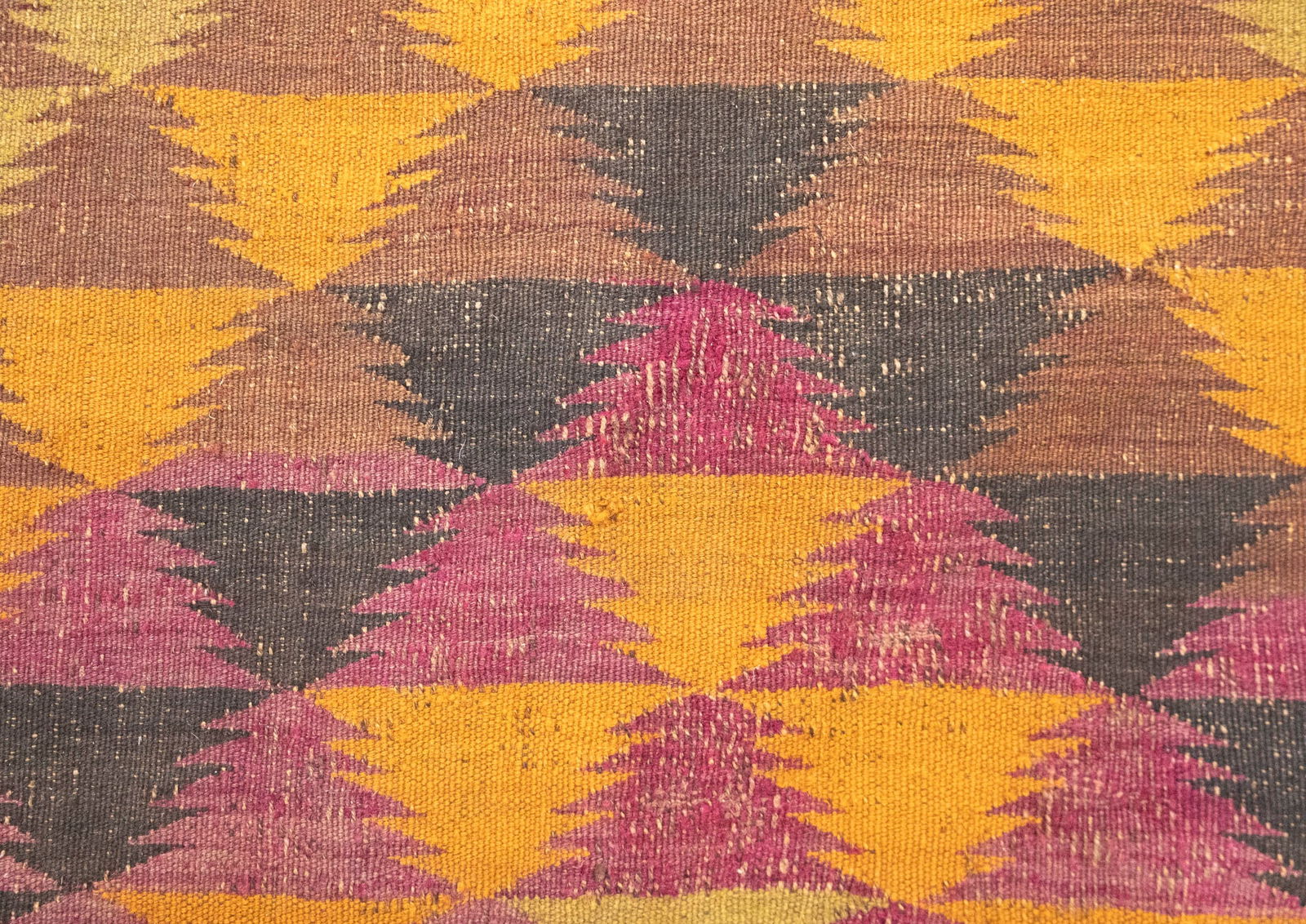 Multicolored Geometric Reversible 10X15 Kilim Oriental Rug - 11