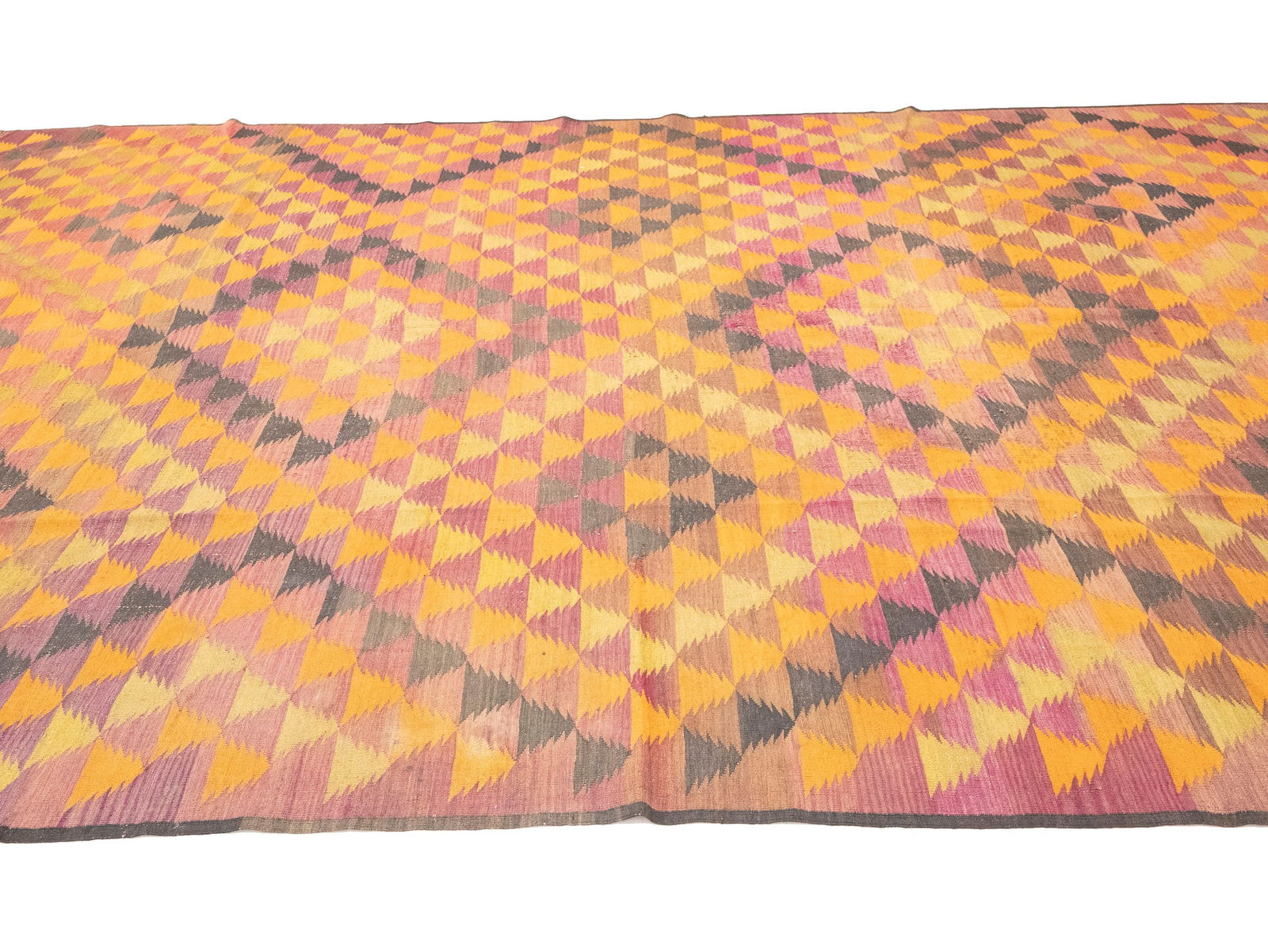 Multicolored Geometric Reversible 10X15 Kilim Oriental Rug - 8