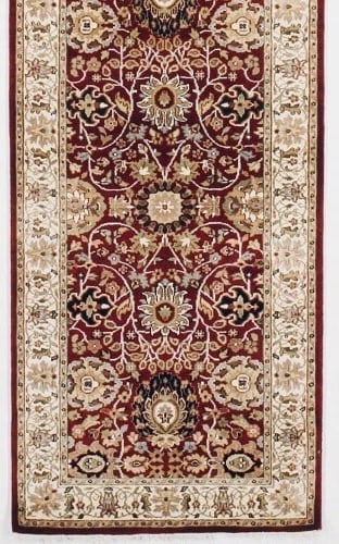 Hand Knotted Indo-Tabriz Runner Oriental Rug 2'7" x 7'10" - 5