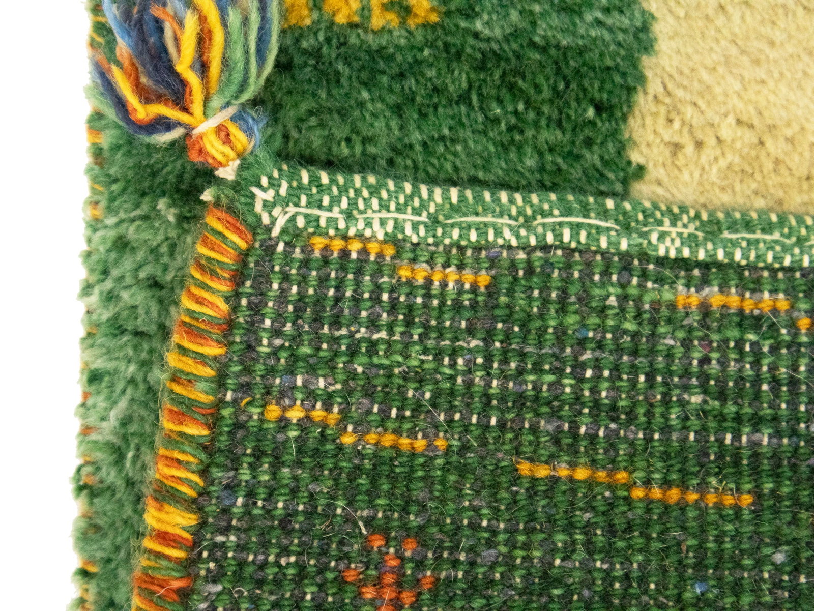 Green Tribal 2'6X4 Indo-Gabbeh Oriental Rug - 15