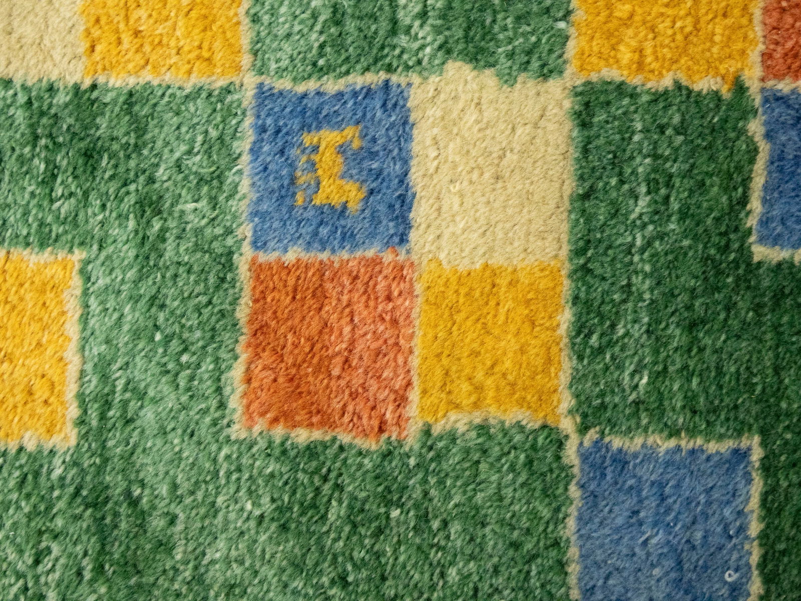 Green Tribal 2'6X4 Indo-Gabbeh Oriental Rug - 8