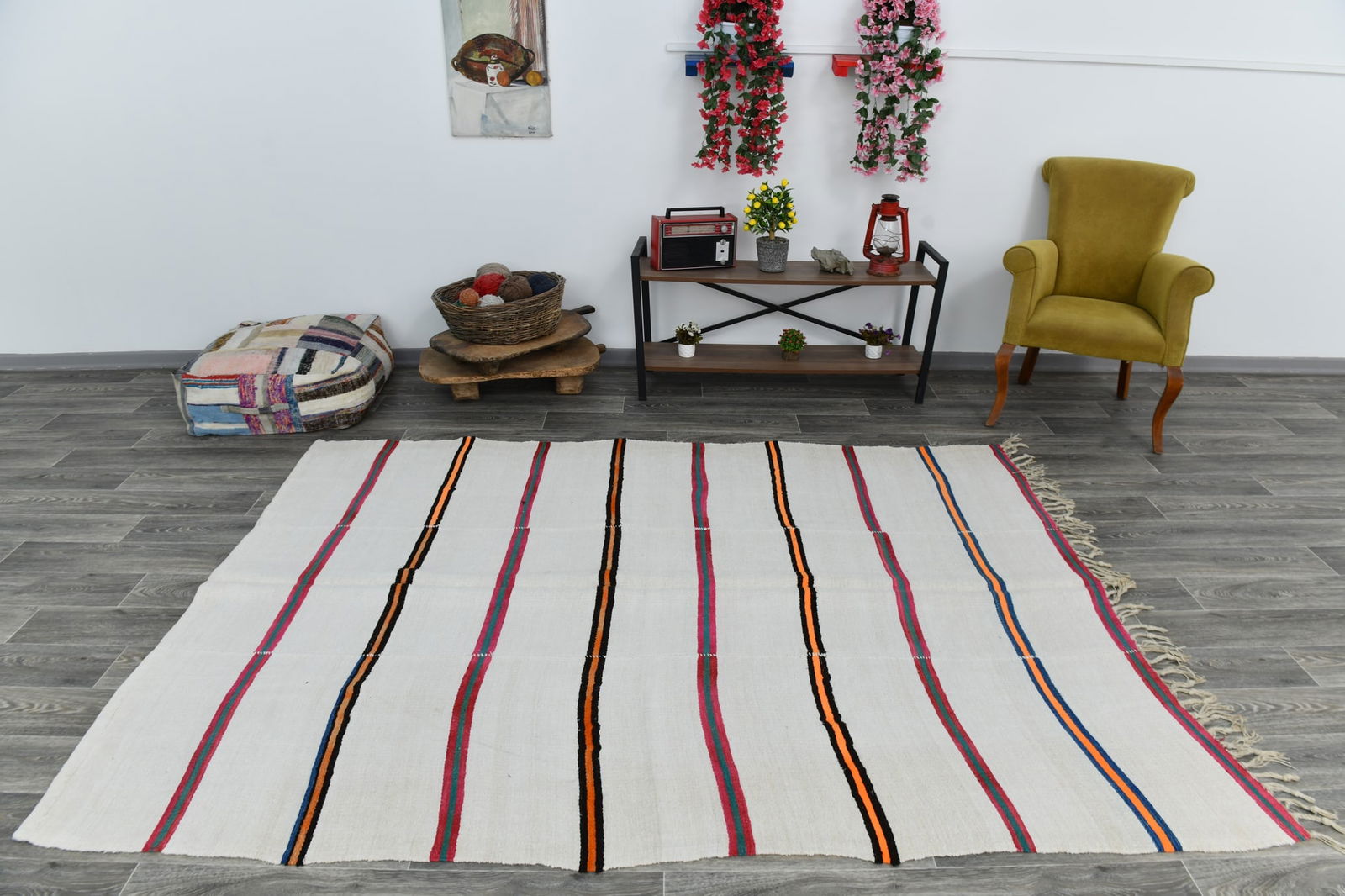 6'0'' x 8'3'' Turkish Handmade Kilim Rug - 1568 - 2