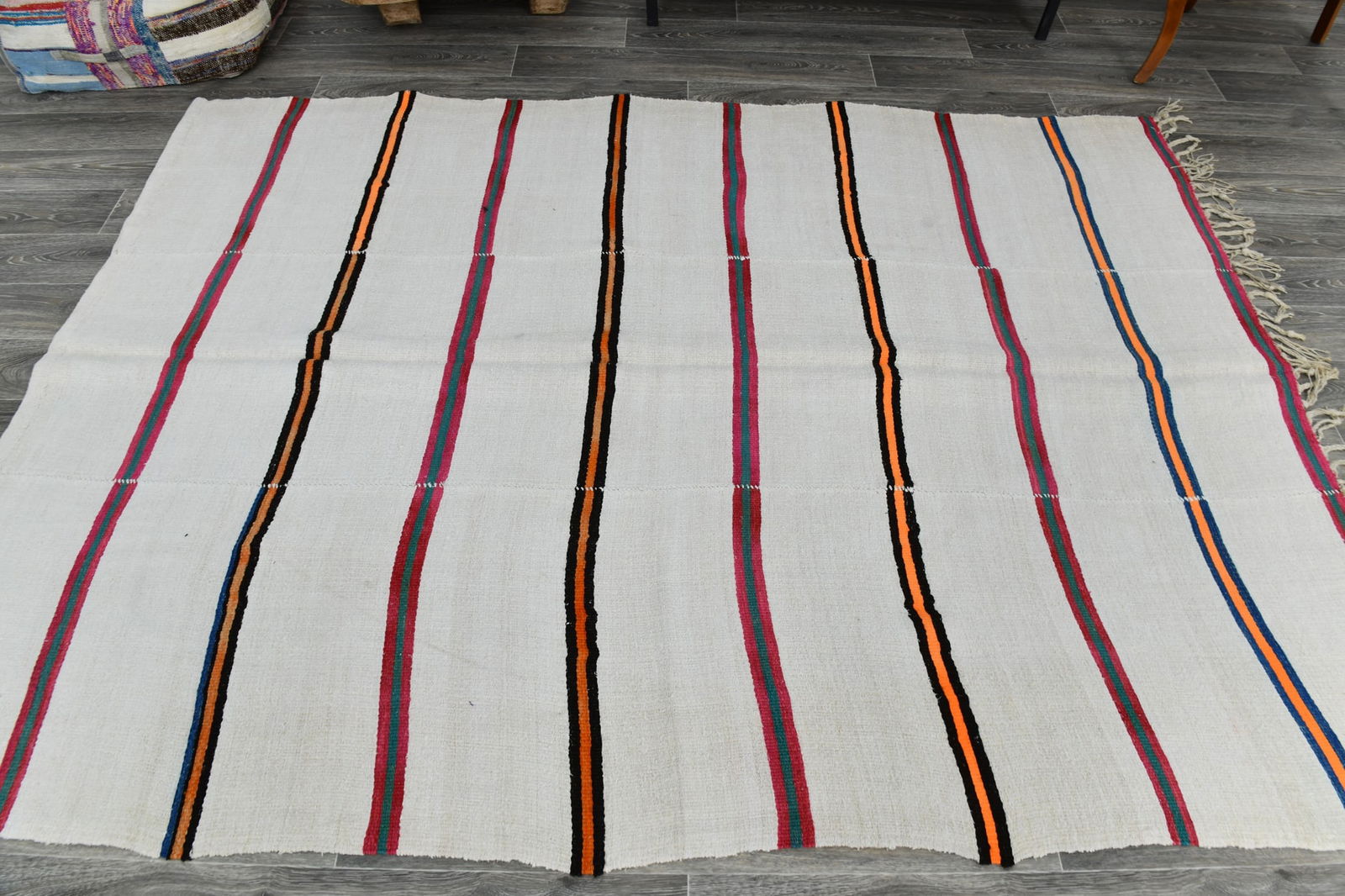 6'0'' x 8'3'' Turkish Handmade Kilim Rug - 1568 - 3