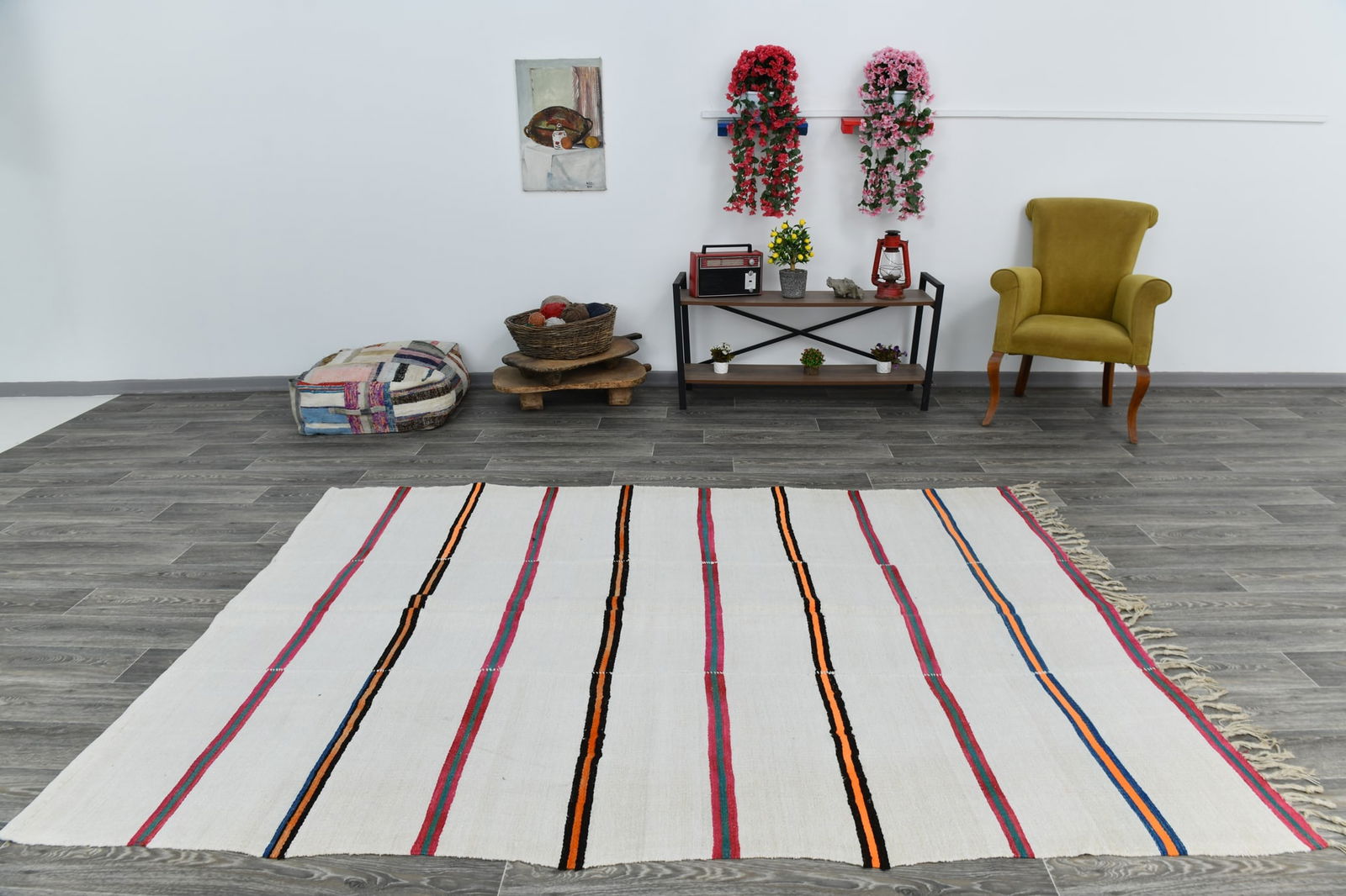 6'0'' x 8'3'' Turkish Handmade Kilim Rug - 1568 - 6