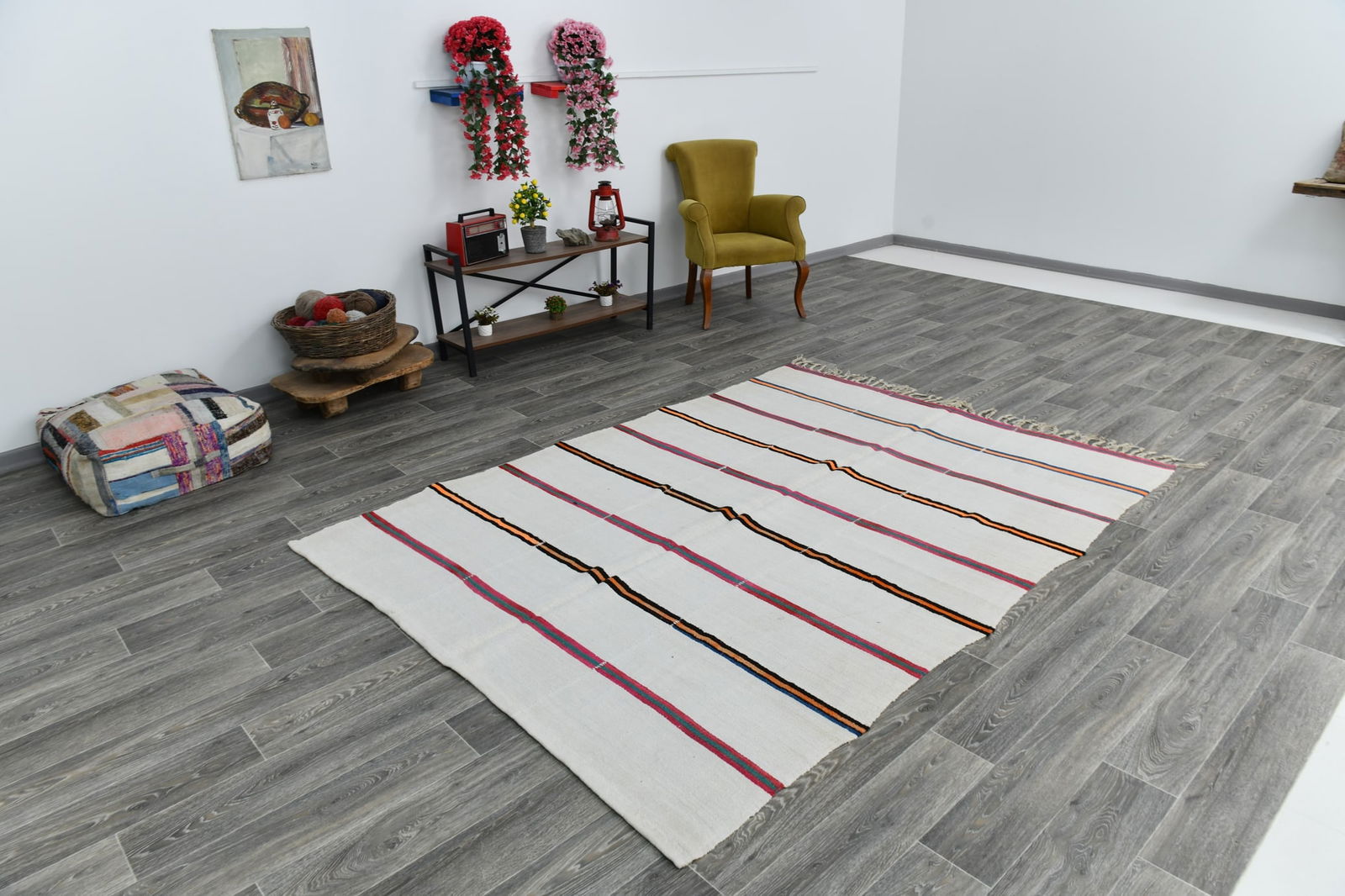 6'0'' x 8'3'' Turkish Handmade Kilim Rug - 1568 - 7