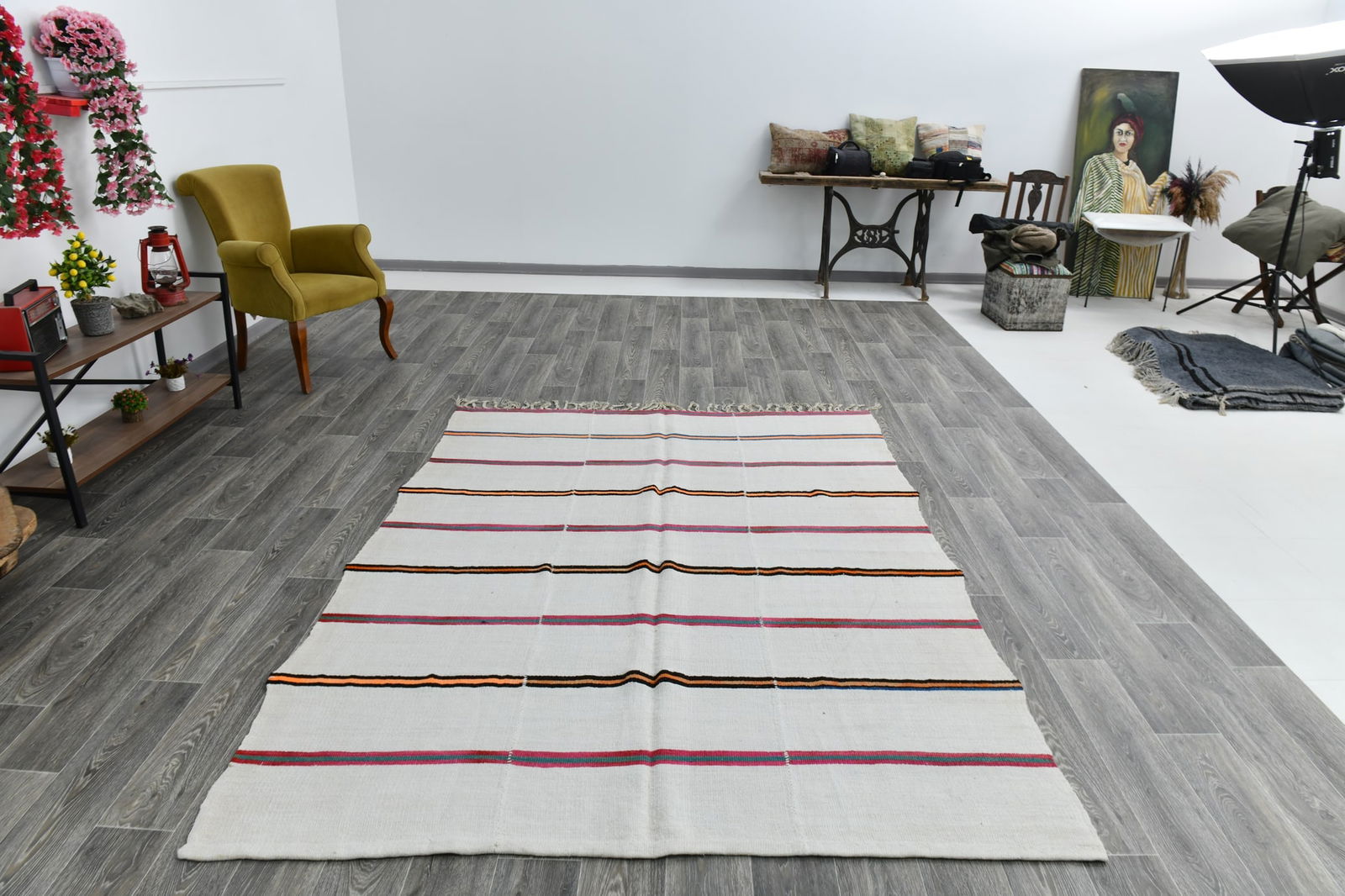 6'0'' x 8'3'' Turkish Handmade Kilim Rug - 1568 - 8