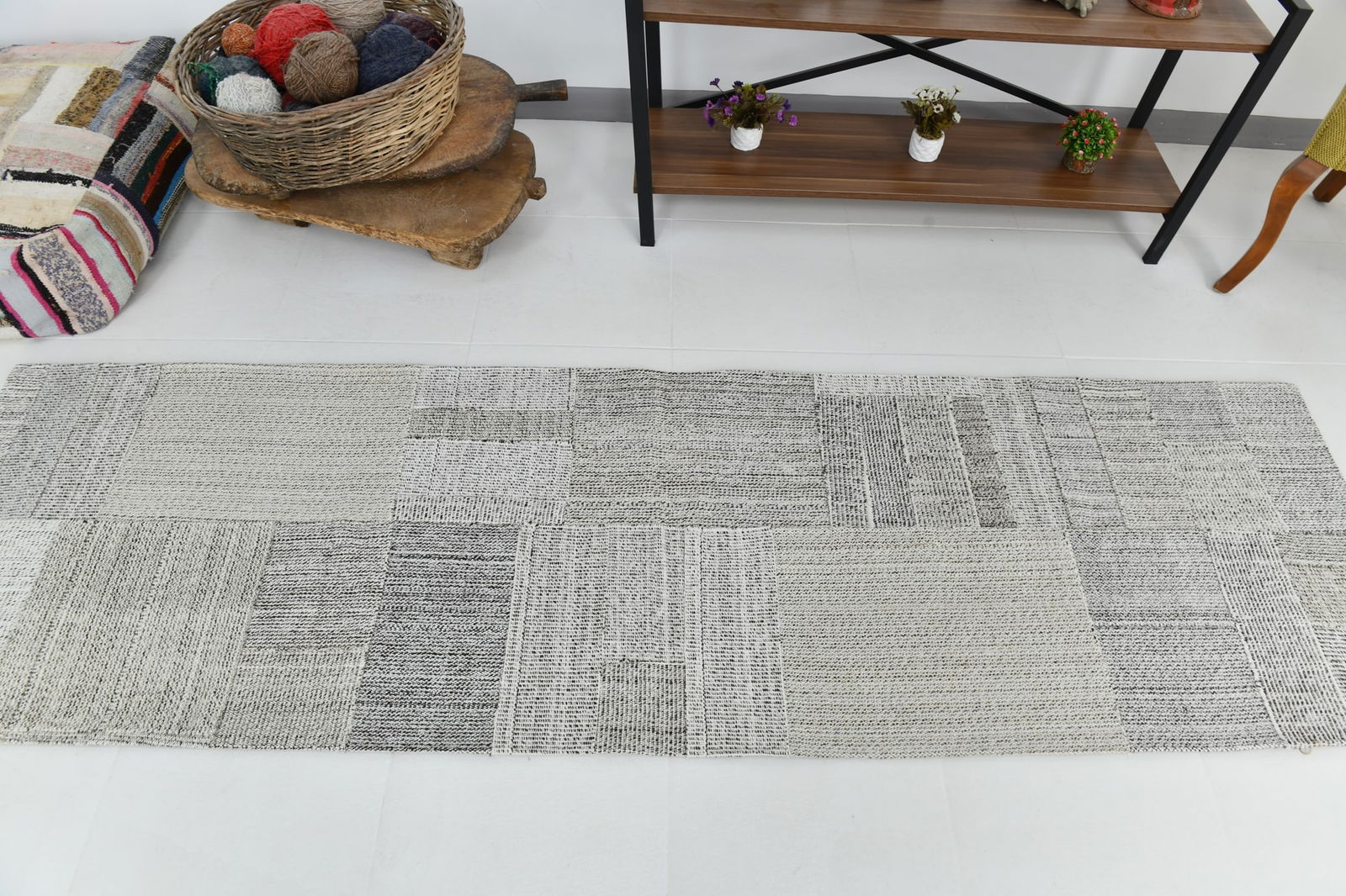 2'5'' x 8'5'' Turkish Flatweave Kilim Rug - 60748 - 3