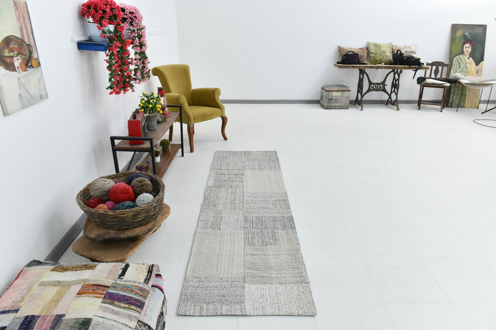 2'5'' x 8'5'' Turkish Flatweave Kilim Rug - 60748 - 8