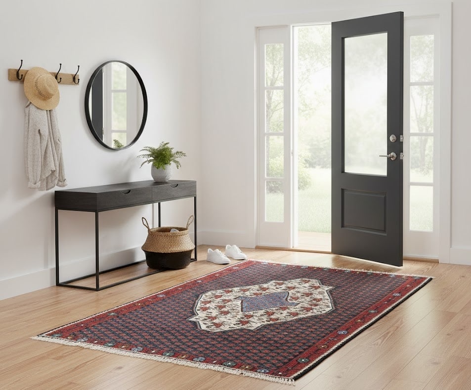 Multicolored Floral Tribal 4X5 Kilim Afghan Oriental Rug - 2