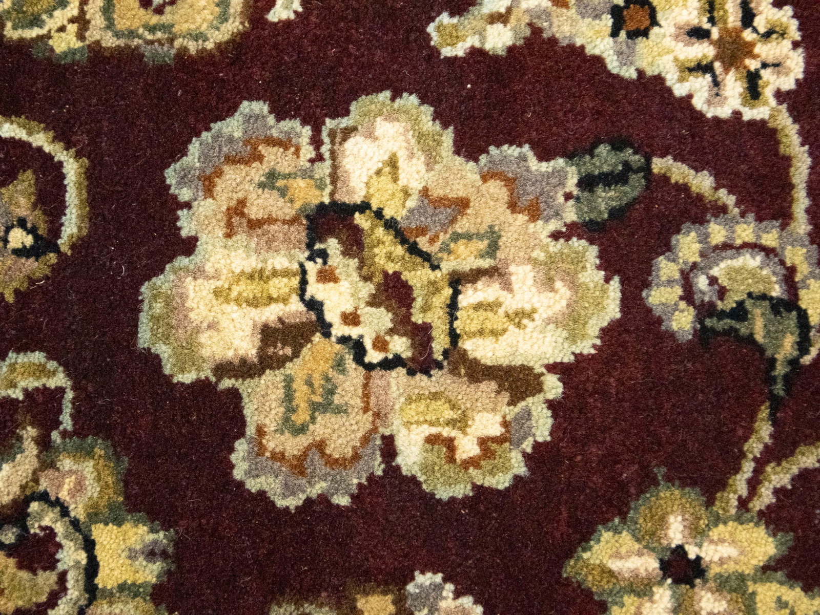 Maroon Floral Classic 3X5 Agra Jaipur Oriental Rug - 11