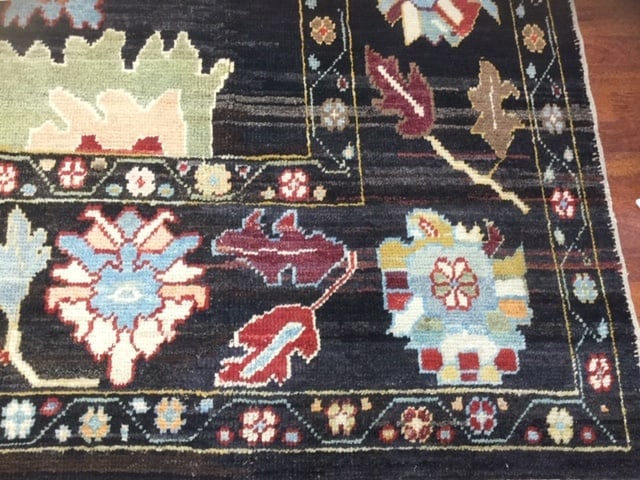 Decorative large pallmette Turkish Ushak Rug-4679 - 9