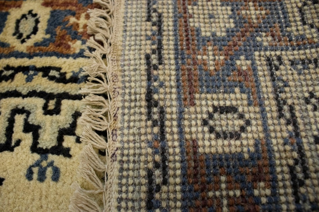 Cream Geometric 3X5 Viss Oriental Rug - 13