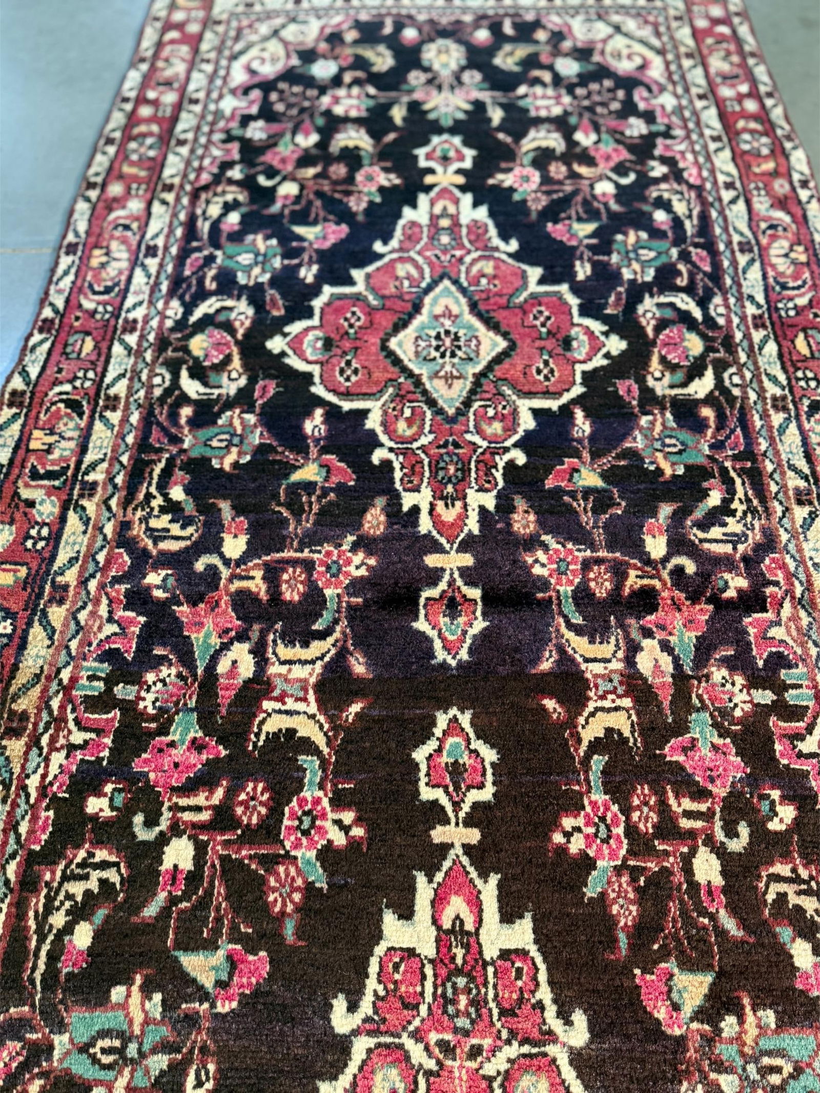 Magnificent Persian Hamedan 3.4x9.9 - 5