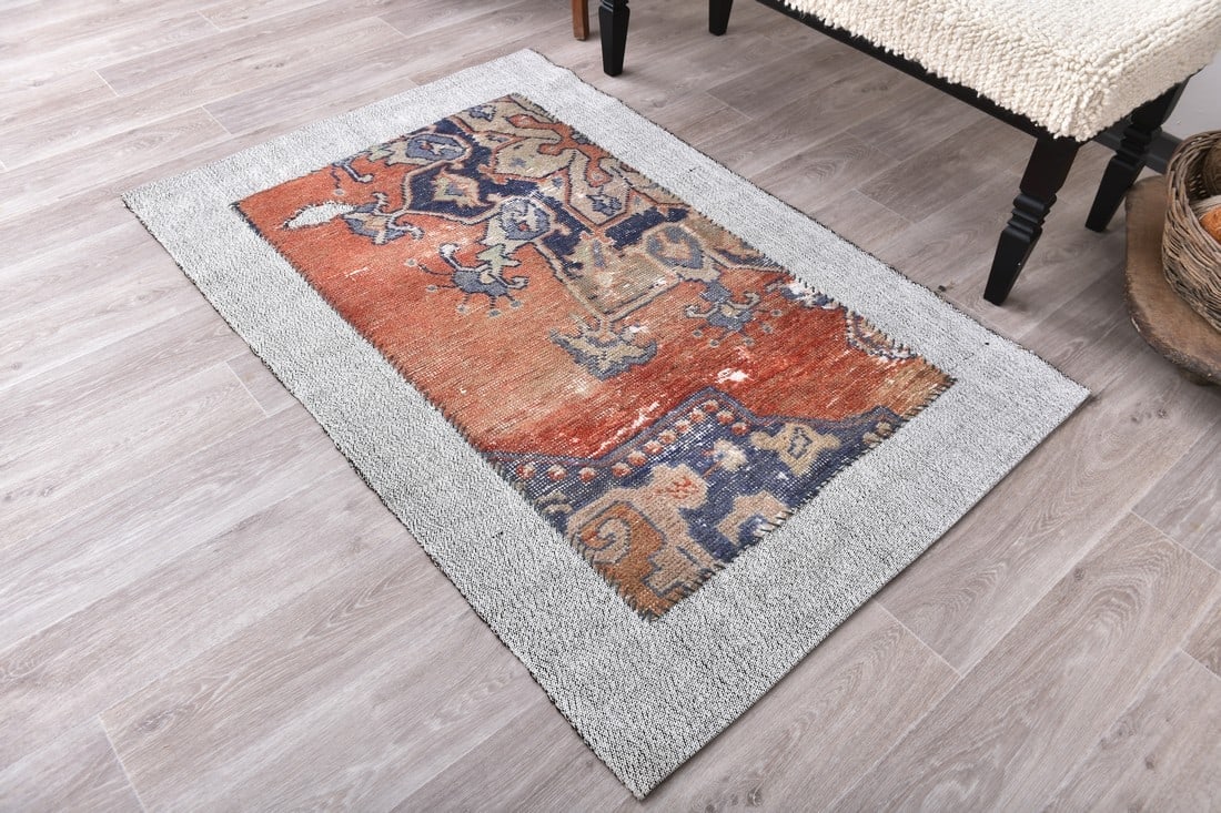 3'5'' x 5'2'' Turkish Flatweave Kilim Rug - 241774 - 2