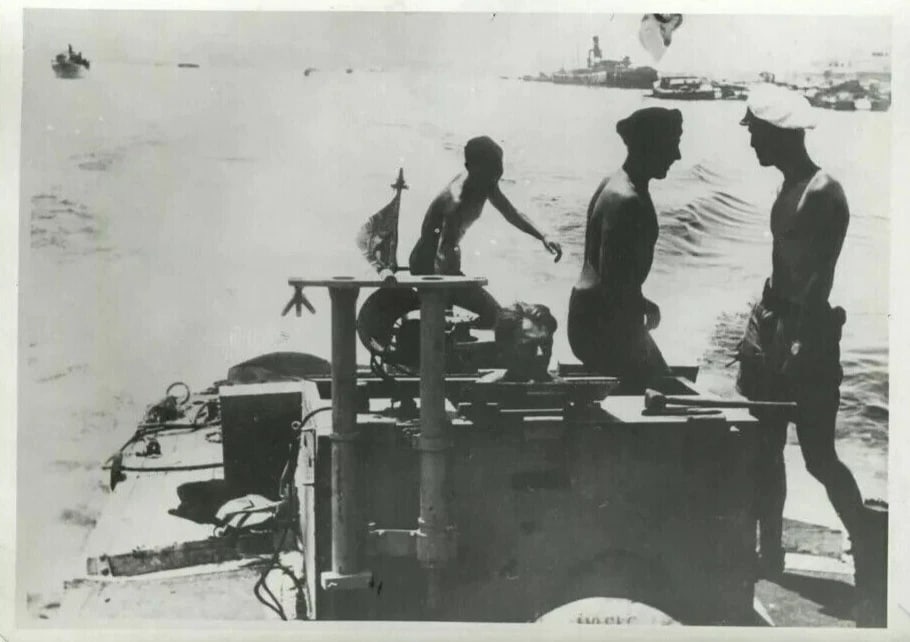 Vintage Photography FRANCE PRESSE German Dredgers, Port of Tobrouk WWII 1942 - 6