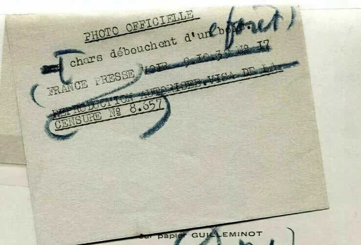 Vintage Photographs FRANCE PRESSE Tanks, World War WWII 09.10.1939 - 4